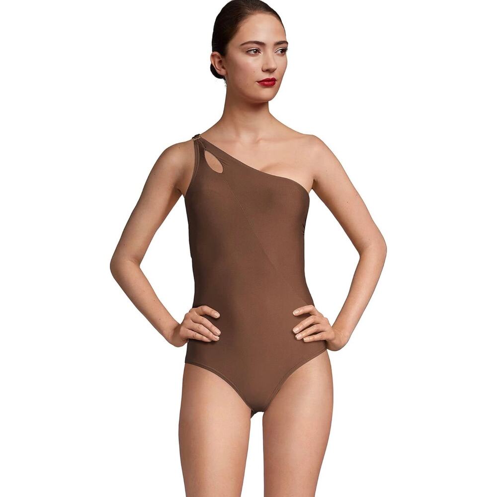 NWT Lands’ End One Shoulder Swimsuit Size 10